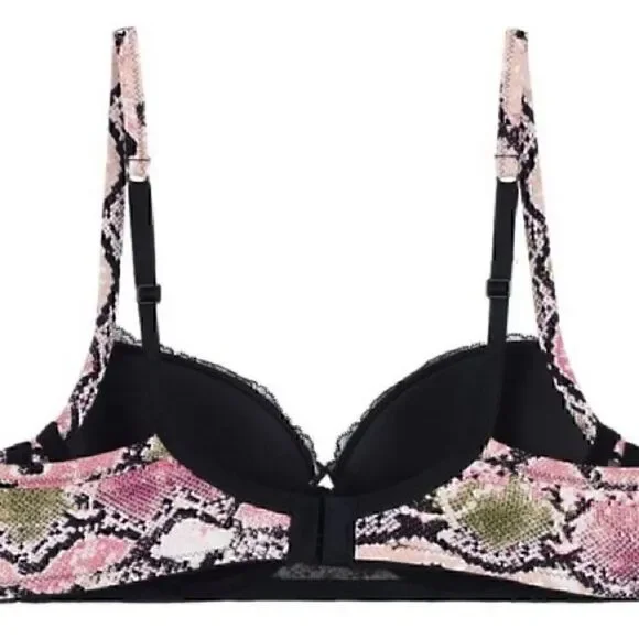 TEZENIS Bra WIEN Pink Snake 3B 80B 36B 1RI1128 New With Tags - Picture 2 of 7
